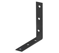 Alberts 824921 Equerre de chaise - galvanisée - anodisée noire - plastifiée - 100 x 100 x 19 mm, Juego de 40