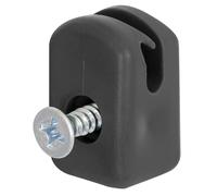 Alberts 829834 Soporte de cable de tensión con tornillo, Plástico, negro, Juego de 100
