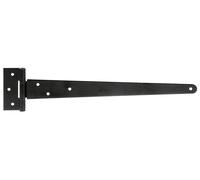 Alberts 829940 Bisagra inglesa, Barniz de inmersión negro, Banda 397 x 46 mm, Bisagra 90 x 40 mm, Juego de 10