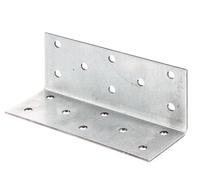 Alberts 835033 Conector de ángulo, galvanizado sendzimir, 40 x 40 x 100 mm, Juego de 25