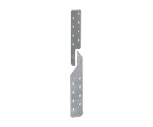 Alberts 836467 Anclaje de correa de cabrio, uso universal, galvanizado sendzimir, 33 x 33 x 250 mm, Juego de 100