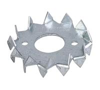 Alberts 836542 Taco de disco con dientes, de dos caras, galvanizado sendzimir, para atornillar, Ø exterior 75 mm, Ø interior 26 mm, Juego de 50