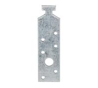 Alberts 837167 Anclaje de perfil para carriles HALFEN 38/17, galvanizado sendzimir, 160 x 34 mm, Juego de 50