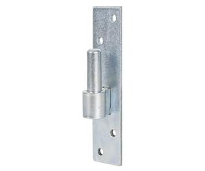Alberts 837242 Abrazadera en la placa, Forma del sur de Alemania con gancho DI o DII, Galvanizado en azul, Ø del entre eje 16 mm, Pletina 180 x 40 mm, Juego de 10