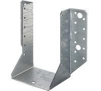 Alberts 837471 Soporte en U, Tipo A, paquete de artesano, Galvanizado Sendzimir, 100 x 140 mm, Juego de 50