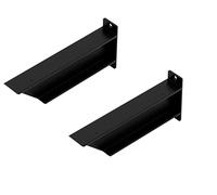 Alberts 837655 varios s-opcionalmente en diferentes colores de tendencia-Soportes de estantería como par o individualmente-130 x 304 x 46 mm, óxido de hierro micáceo negro, 130 x 304 x 46 mm