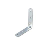 Alberts 837761 - Escuadra para silla, con extremos redondeados, galvanizado, 80 x 80 x 19 mm, juego de 40 unidades