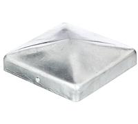 Alberts 843113 Tapa para Postes de Madera, Plata
