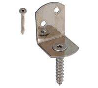 Alberts 843830 Escuadra roscada para celosía en Forma de L, En Distintos Modelos, Acero Inoxidable, Altura Total 83 mm, Juego de 40