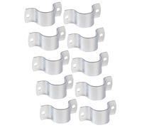 Alberts 844004 Abrazaderas de tubo | para atornillar | galvanizado, pasivado de capa gruesa | para tubo de diámetro 1 2/3 pulgadas | juego de 10 unidades