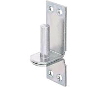 Alberts 844486 Abrazadera en la placa, En los modelos con gancho DI o DII, Galvanizado, pasivado con capa gruesa, Ø del entre eje 13 mm, Pletina 100 x 35 mm, Juego de 10