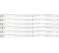 Alberts 845414 Pernio, En distintos modelos, Galvanizado en caliente, Ø del pasador 16 mm, Tamaño 1000 x 45 mm, Juego de 6
