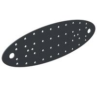 Alberts 845704 Placa perforada, Ovado, plastificada gris grafito, 240 x 80 mm, Juego de 12