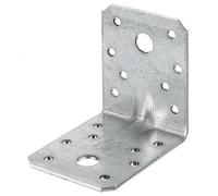 Alberts 846534 Escuadra reforzada con nervio, Galvanizado Sendzimir, 70 x 70 x 55 mm, Juego de 48