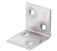 Alberts 847524 Escuadra de ensamblaje ancha, Galvanizado Sendzimir, 30 x 30 x 30 mm, Juego de 250