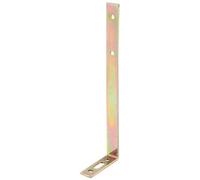 Alberts 847999 Escuadra para Cortinas, con Agujero oblongo, galvanizado, pasivado con Capa Gruesa, 55 x 180 x 17 mm, Juego de 20