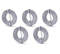 Alberts 848132 Cinta perforada, Con o sin casete de desenrollado, Galvanizado Sendzimir, Anchura 20 mm, Longitud 10 m, Juego de 5