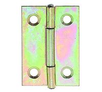 Alberts 849948 Bisagra, Estrecha, Galvanizado Sendzimir, 38 x 26 mm, Juego de 50