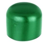 Alberts 855239 Capuchón para postes metálicos redondos, Plástico, verde, Para postes de Ø 34 mm, Juego de 20