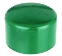 Alberts 855246 Capuchón para postes metálicos redondos, Plástico, verde, Para postes de Ø 44 mm, Juego de 20