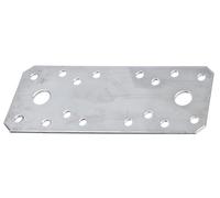 Alberts 855703 Conector plano, Acero inoxidable, 133 x 55 x 2,0 mm, Juego de 50