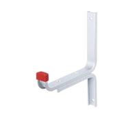 Alberts 856878 Gancho mural, Disponible en distintos modelos, Acodado, Aluminio, Profundidad 170 mm, Altura 215 mm, Juego de 10