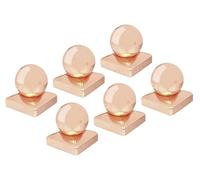 Alberts 860080 Capuchón para postes de madera, Con bola, Cobre, 90 x 90 mm, Juego de 6