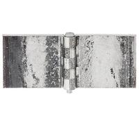 Alberts 860219 Bisagra, Ancha, para soldar, Acero, crudo, 50 x 120 mm, Juego de 10