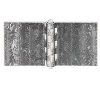 Alberts 860240 Bisagra, ancha, para soldar en, acero, bruta, 80 x 160 mm, Juego de 10