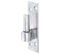 Alberts 860585 Abrazadera en la placa, Forma del sur de Alemania con gancho DI o DII, Galvanizado, pasivado con capa gruesa, Ø del entre eje 13 mm, Pletina 110 x 36 mm, Juego de 10