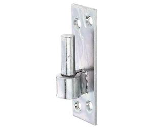 Alberts 860592 Abrazadera en la placa, Forma del sur de Alemania con gancho DI o DII, Galvanizado, pasivado con capa gruesa, Ø del entre eje 16 mm, Pletina 133 x 40 mm, Juego de 10