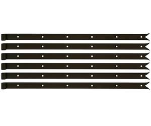 Alberts 862800 Pernio, En distintos modelos, Negro, Ø del pasador 14 mm, Tamaño 800 x 35 mm, Juego de 6