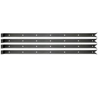 Alberts 862824 Pernio, En distintos modelos, Negro, Ø del pasador 16 mm, Tamaño 1000 x 40 mm, Juego de 4