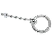 Alberts 863623 Anillo de fijación, galvanizado azul, con rosca, para atornillar, 130 mm x Ø45 mm, Juego de 10