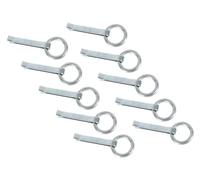 Alberts 863647 Anillo de fijación | galvanizado azul | para muro | 170 mm x 65 mm | Juego de 10 unidades