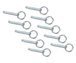 Alberts 863647 Anillo de fijación | galvanizado azul | para muro | 170 mm x 65 mm | Juego de 10 unidades