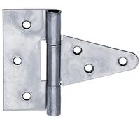 Alberts 864613 Bisagra de caja, con pasador suelto, galvanizada azul, bisagra: 148 mm, ancho de bisagra: 40 mm, Juego de 10