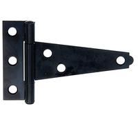 Alberts 865467 Bisagra para baúl, Con pasador remachado, Barniz de inmersión negro, Banda: 75 mm, Bisagra: 60 mm, Juego de 25