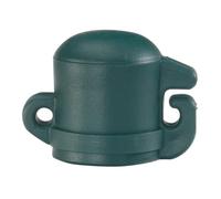 Alberts 866365 Tapa de poste para postes universales, plástico, verde, para poste Ø 16 mm, juego de 100
