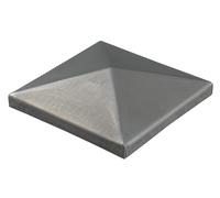 Alberts 866952 Capuchón para poste para postes metálicos hexagonales, Para soldar, Acero, 80 x 80 mm, Juego de 10