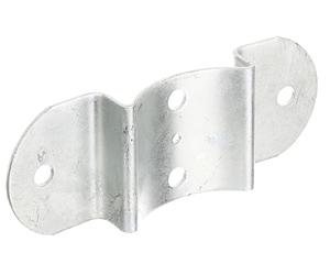Alberts 867119 Herraje para pernos de valla, galvanizado en caliente, para postes y pernos de valla semicirculares Ø100 mm, 70 x 180 mm, Juego de 10