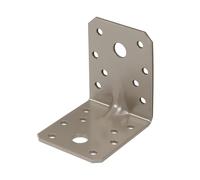 Alberts DURAVIS® 821807 - Conectores angulares para cargas pesadas con reborde, color beige perlado RAL 1035, tamaño 70 x 70 x 55 mm, juego de 50