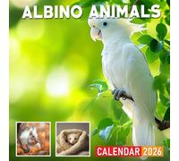 Albino Animals Calendar 2026: Fascinating Creatures with Stunning White Coloring