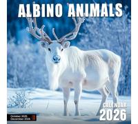 Albino Animals Calendar 2026: Fascinating Creatures with Stunning White Coloring