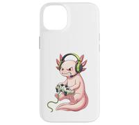 Albino Axolotl Gamer Videojuegos Kawaii Niños Niñas Niños Carcasa para iPhone 14 Plus
