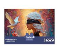 Albino Wo with White Hair 1000 Piezas Cartón Rompecabezas Hope & Peace Imposible, Difícil Juego Creativo Puzzle Juego De Desafío Difícil 38x26cm/1000pcs