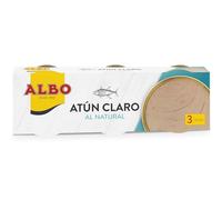 Albo Atún Claro Al Natural, 3 x 65g