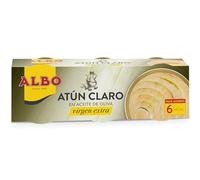 Albo Atún Claro en Aceite de Oliva Virgen Extra, 6 x 48g