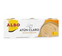Albo Atún Claro en Escabeche, 3 x 67g