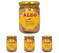 ALBO - Bonito Aceite Oliva, tarro vidrio. RO-450V 260 grs ECI (Paquete de 4)